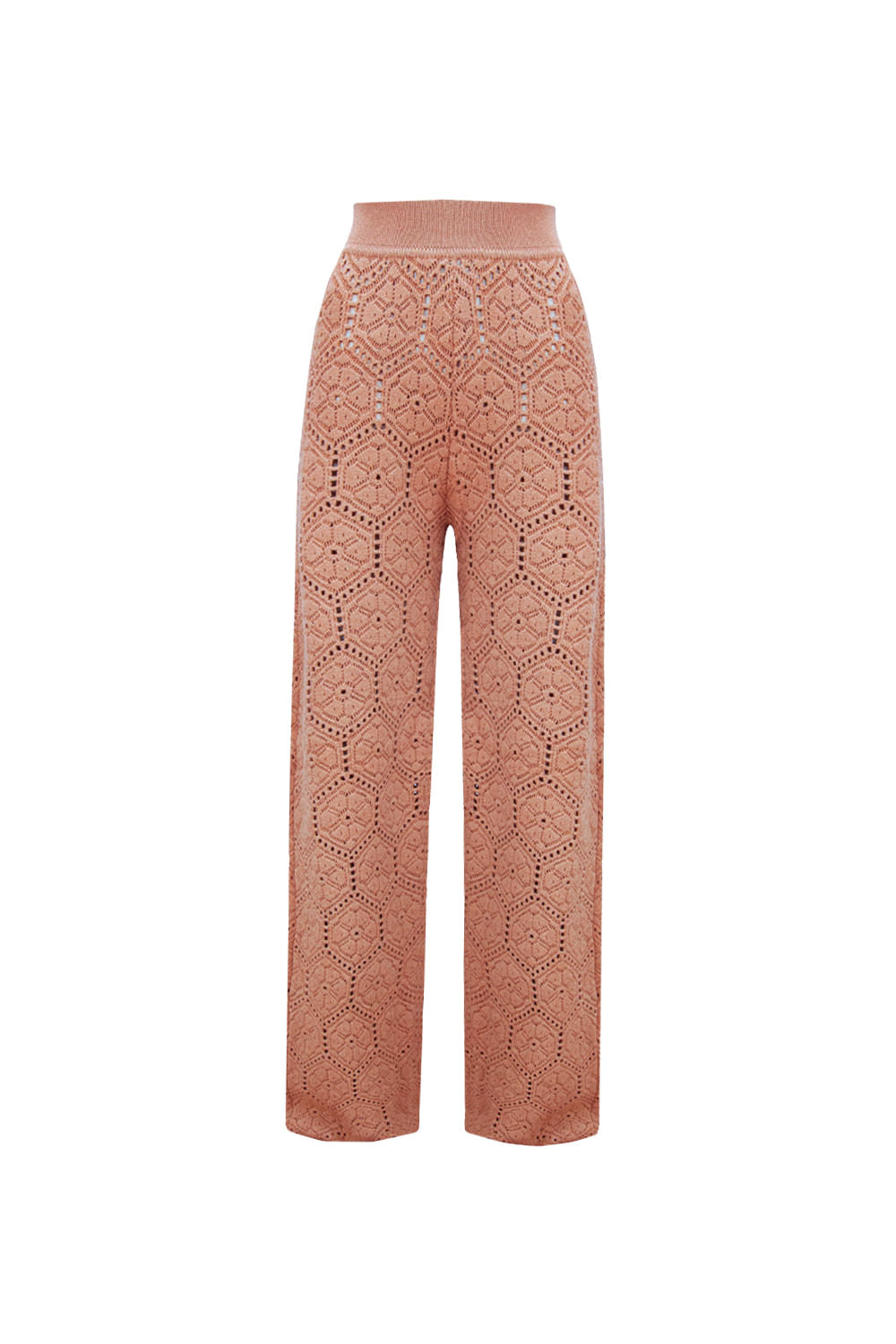 Calça Tricot Darla Bege Creme