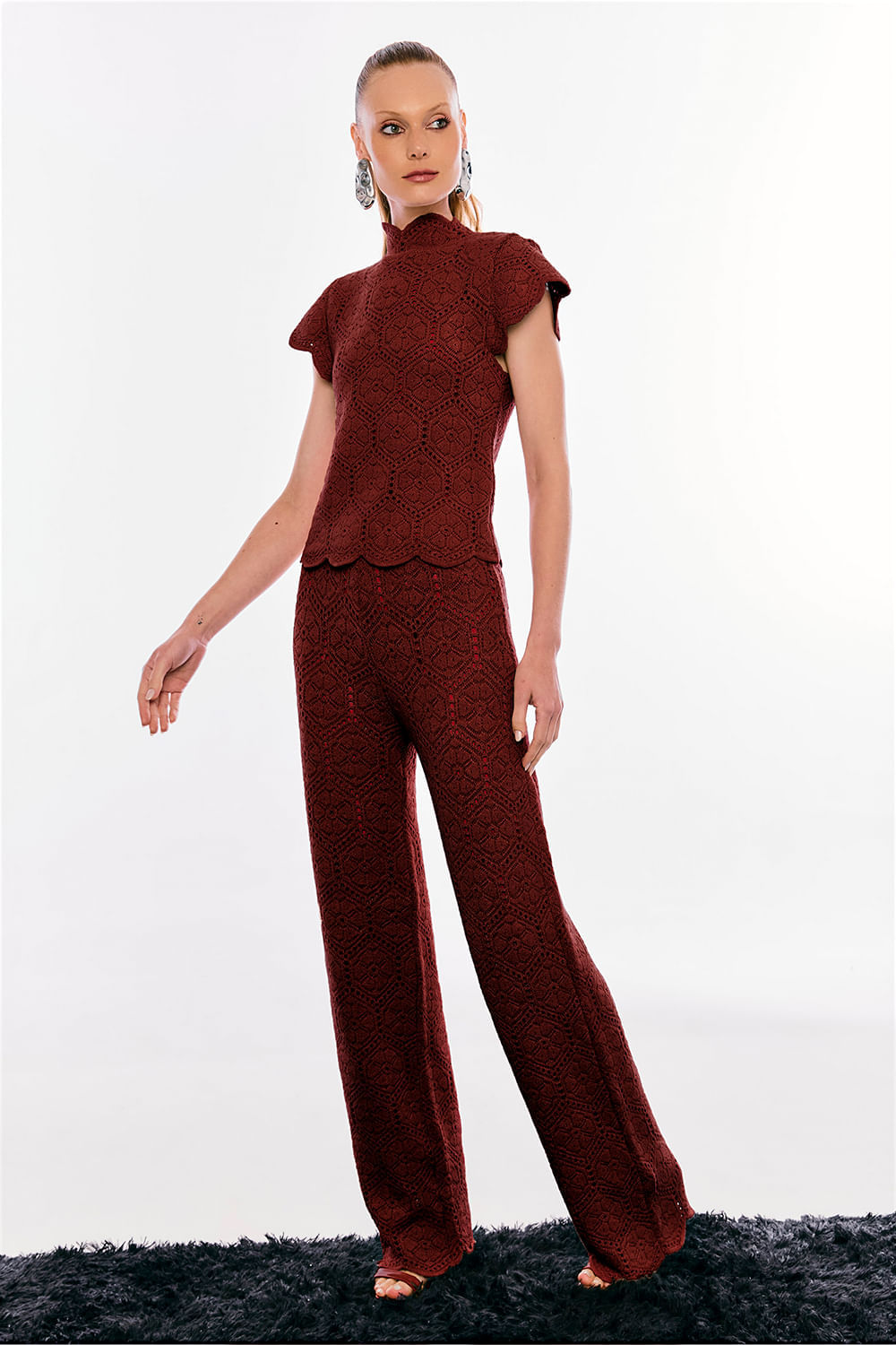Calça Tricot Darla Chocolate