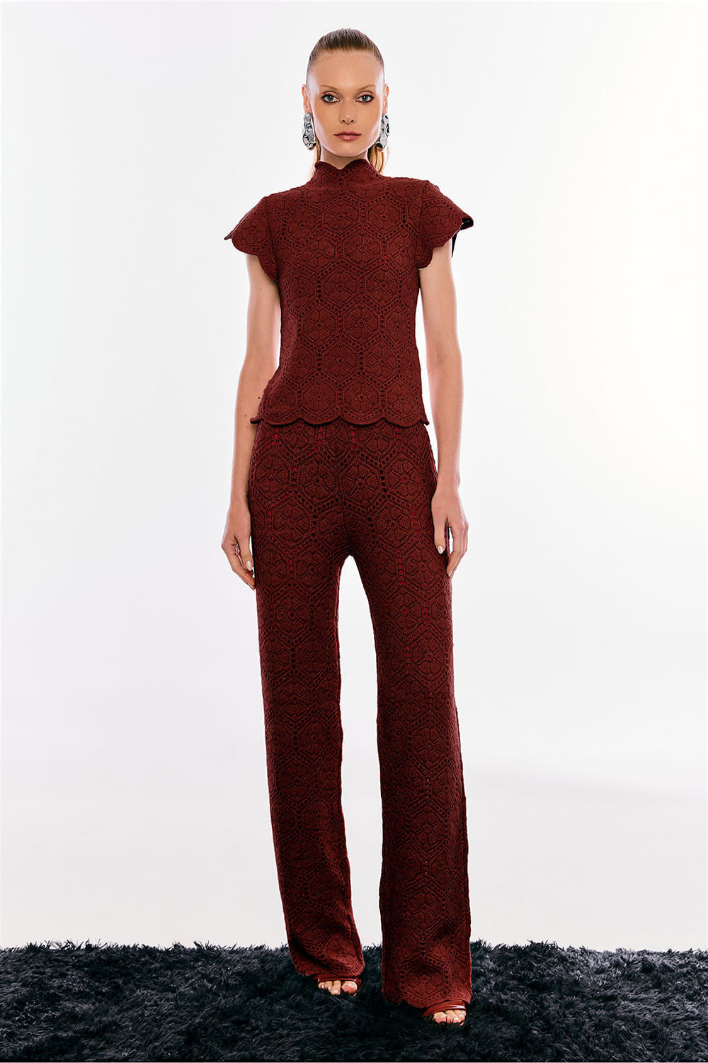 Calça Tricot Darla Chocolate
