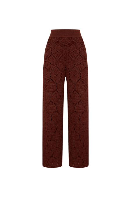 Calça Tricot Darla Chocolate