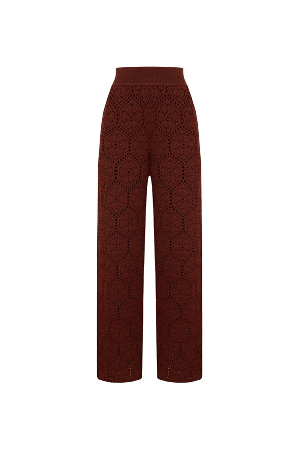 Calça Tricot Darla Chocolate