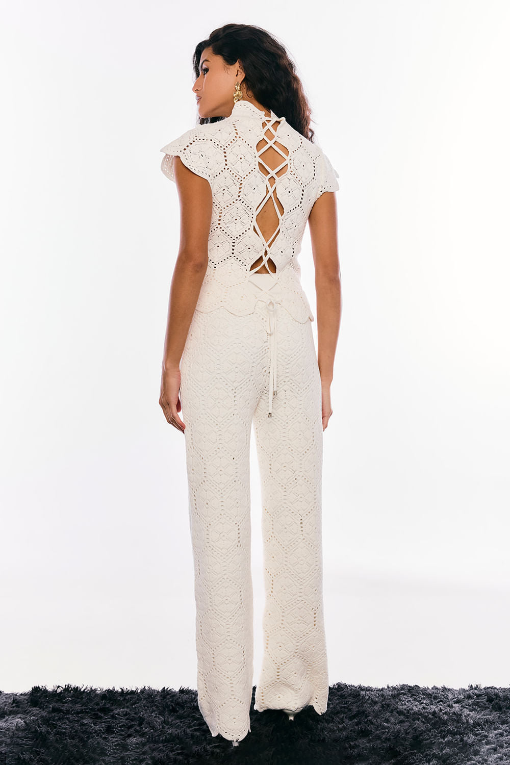 Calça Tricot Darla Off White