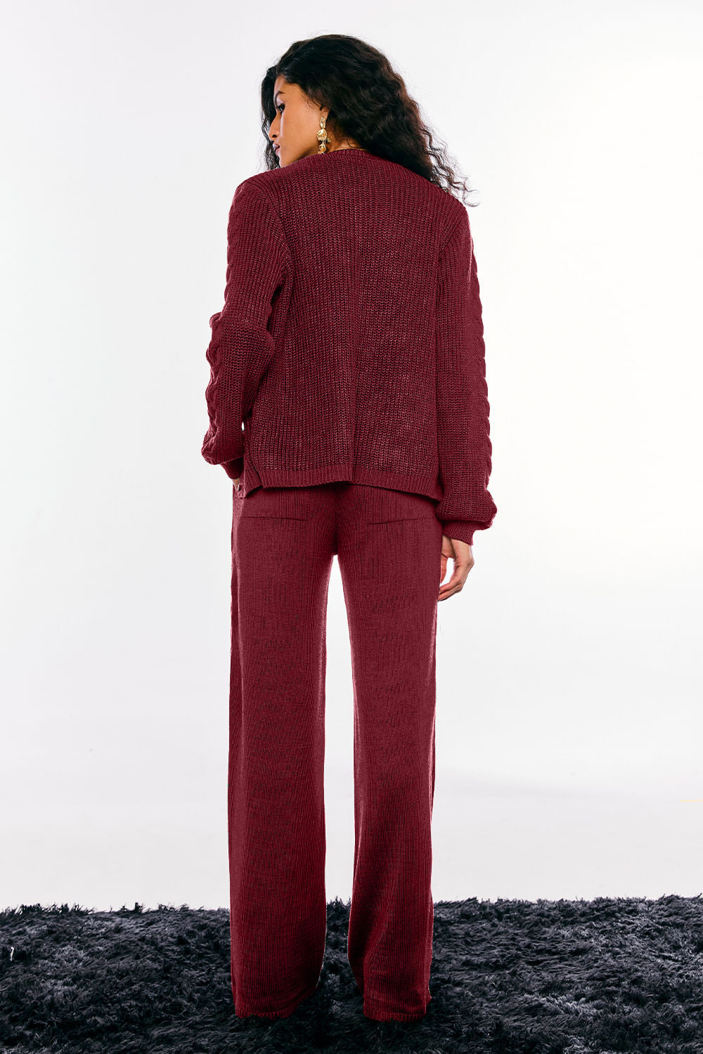 Calça Tricot Elisabete Marsala Rost