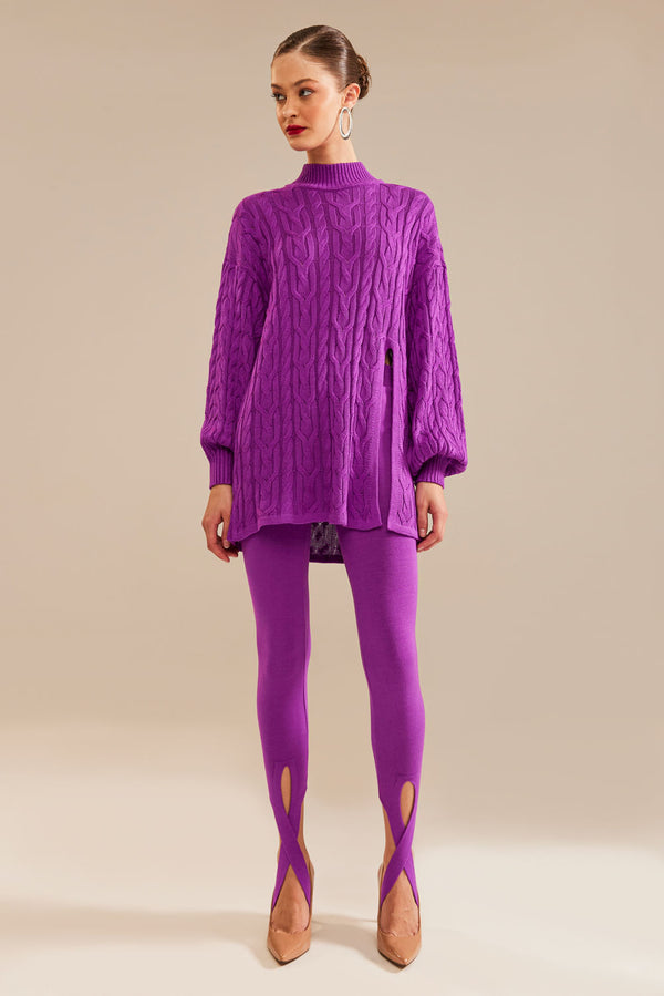 Calça Tricot Ivana Malva Violeta