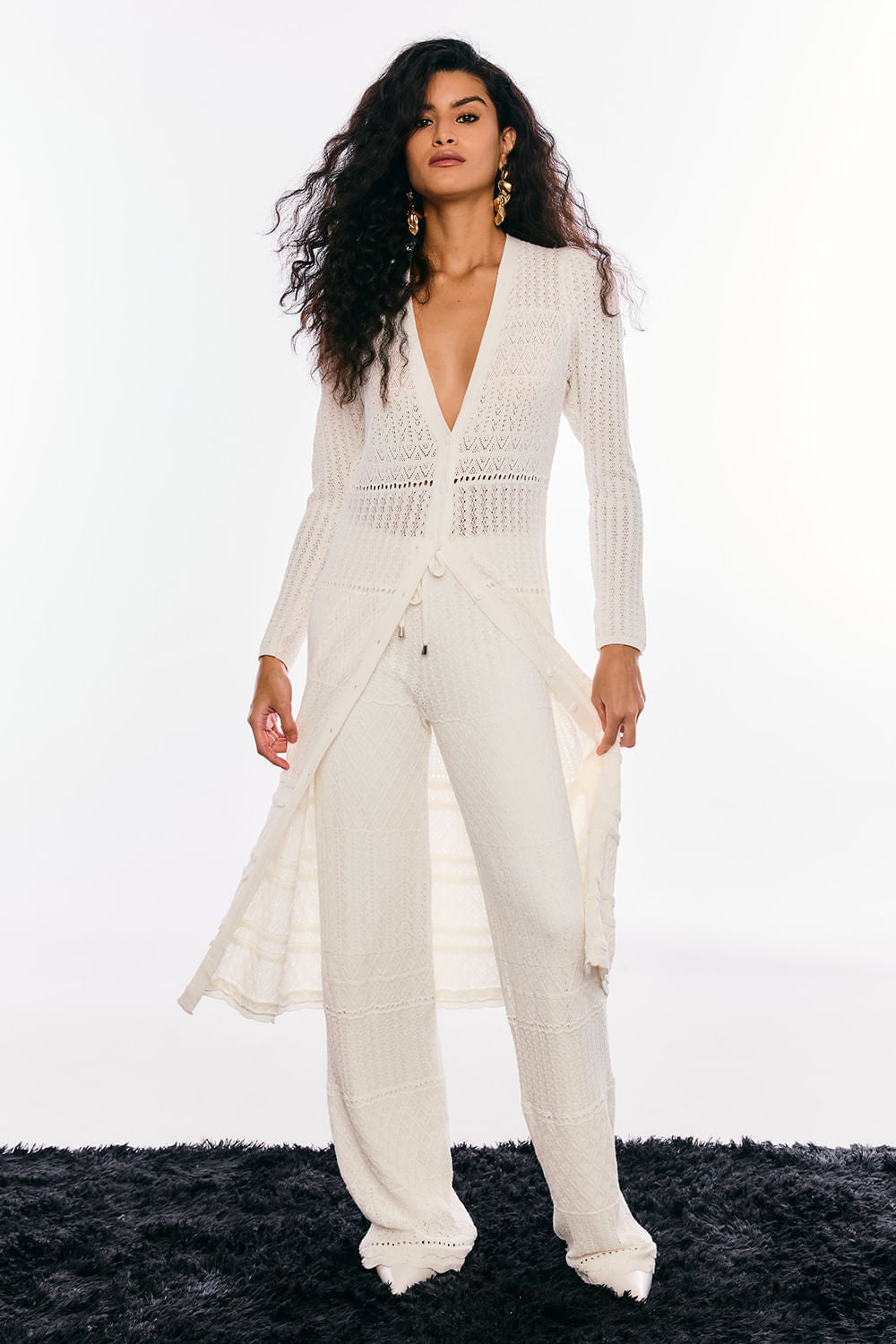 Calça Tricot Jade Off White