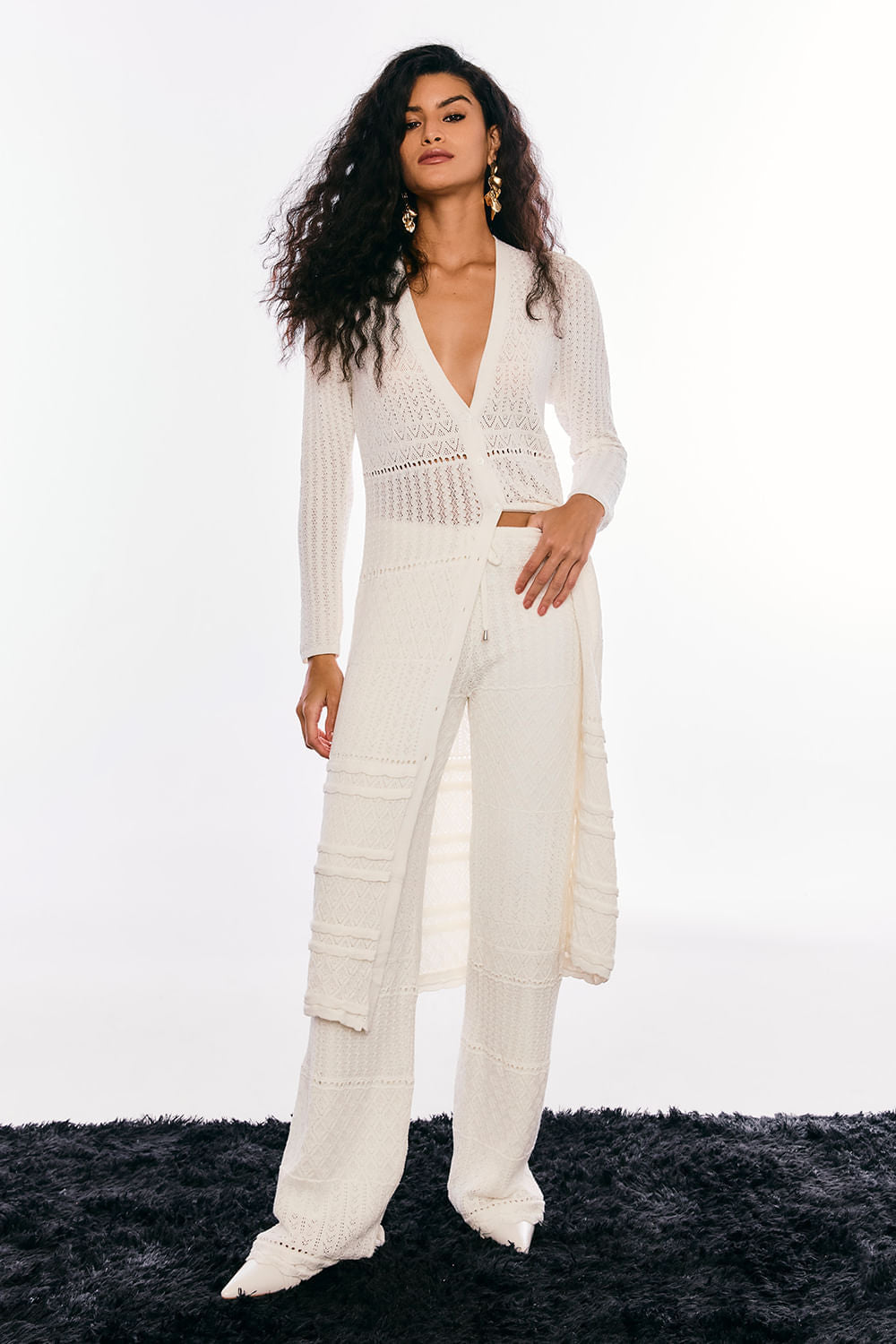 Calça Tricot Jade Off White