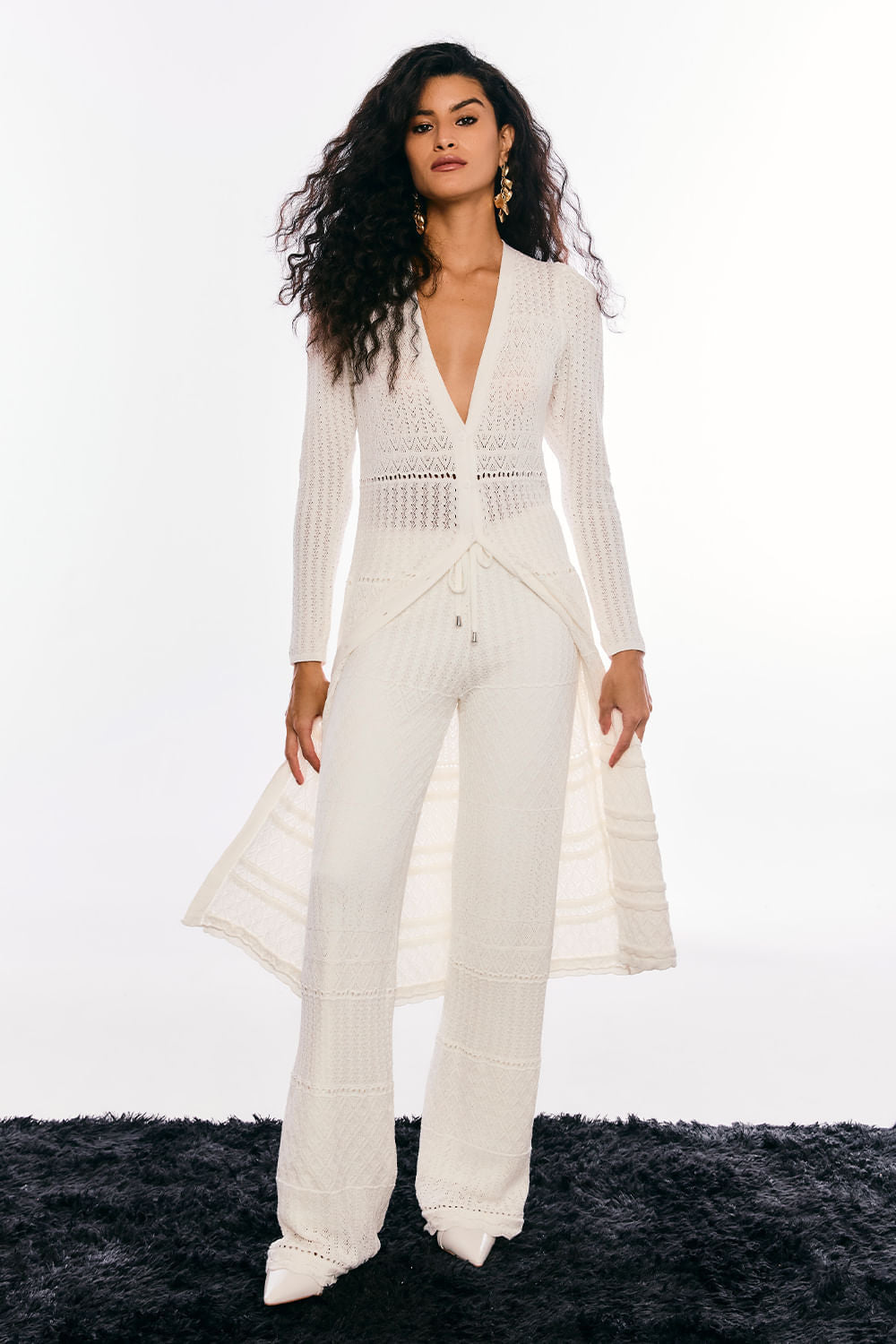 Calça Tricot Jade Off White