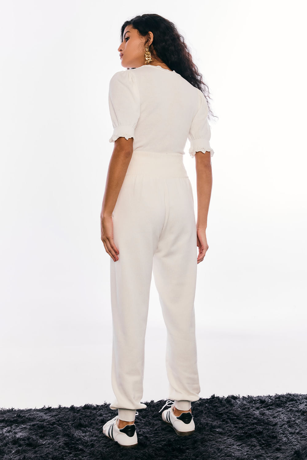 Calça Tricot Jordana Off White