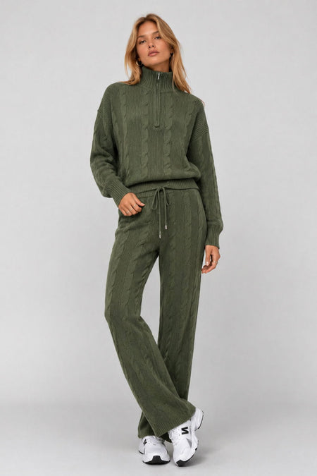 Calça Tricot Leila Verde Militar