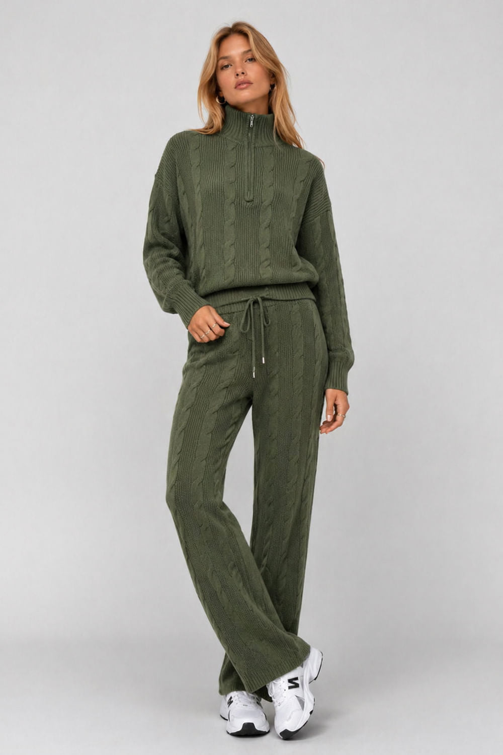 Calça Tricot Leila Verde Militar