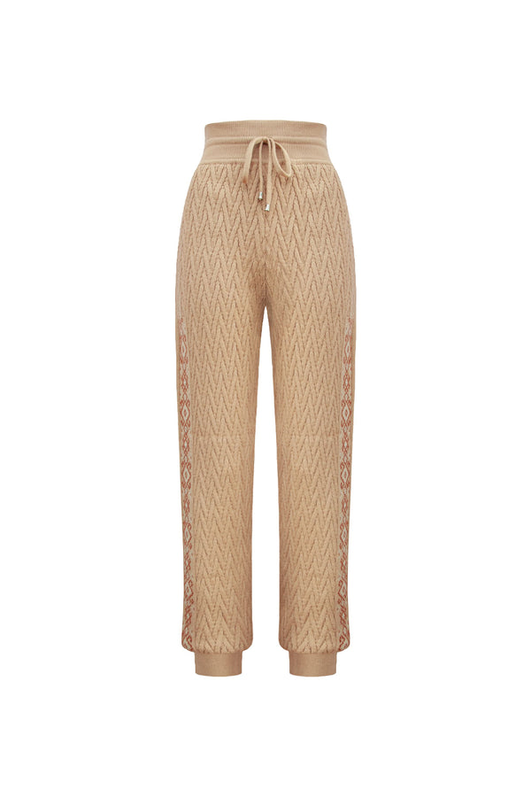 Calça Tricot Monalisa Amêndoa