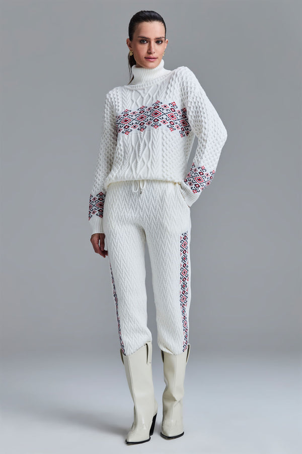 Calça Tricot Monalisa Off White
