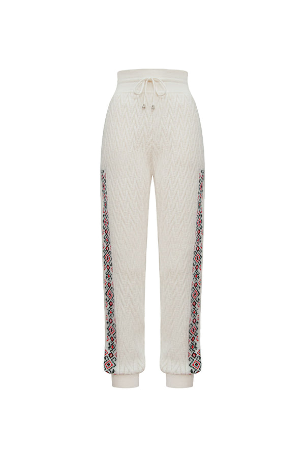 Calça Tricot Monalisa Off White