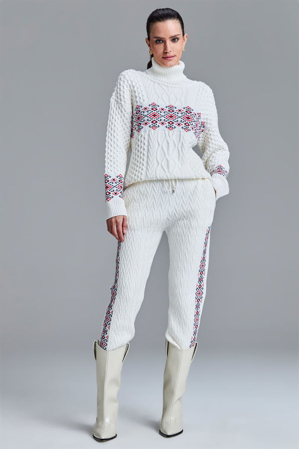 Calça Tricot Monalisa Off White