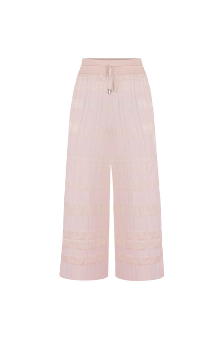 Calça Tricot Pantacourt Jane Vanilla