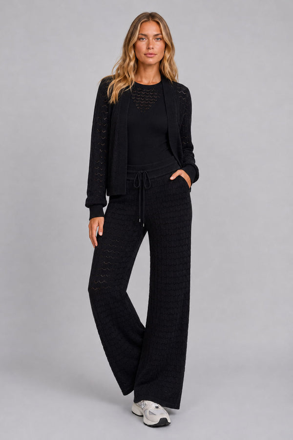 Casaco Tricot Blanche Preto