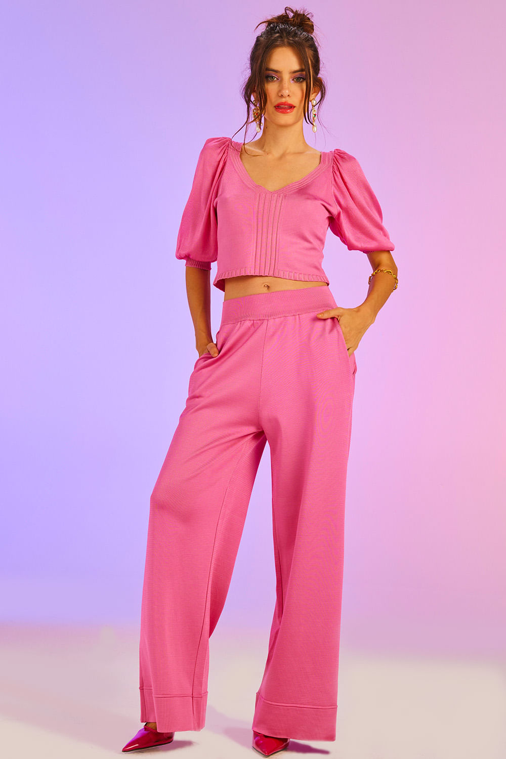 Top Tricot Ravena Rosa Penélope