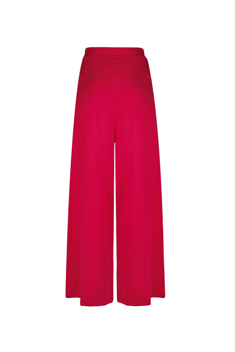 Calça Tricot Pantalona Suelen Cereja