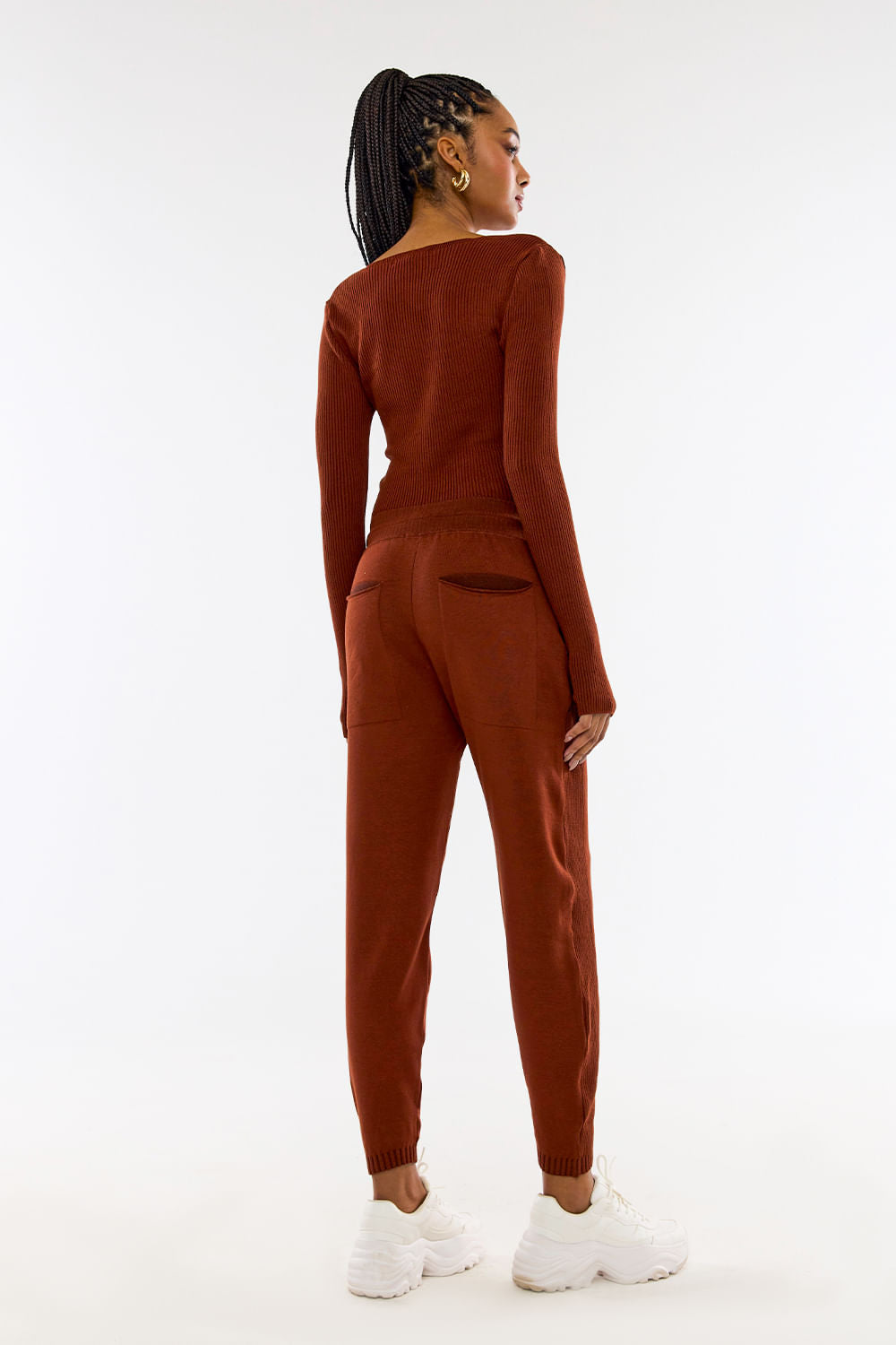 Calça Tricot Sofia Caramelo Desert
