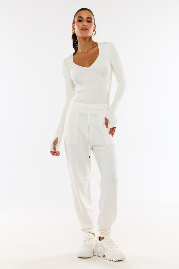 Calça Tricot Sofia Off White