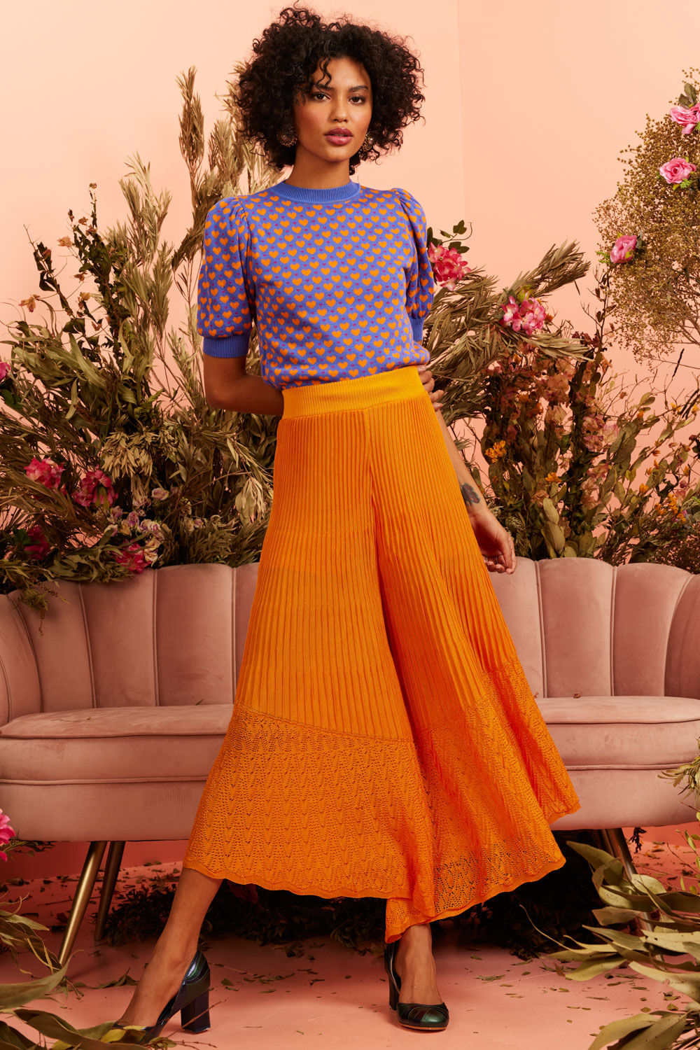Calça Tricot Vina Mango