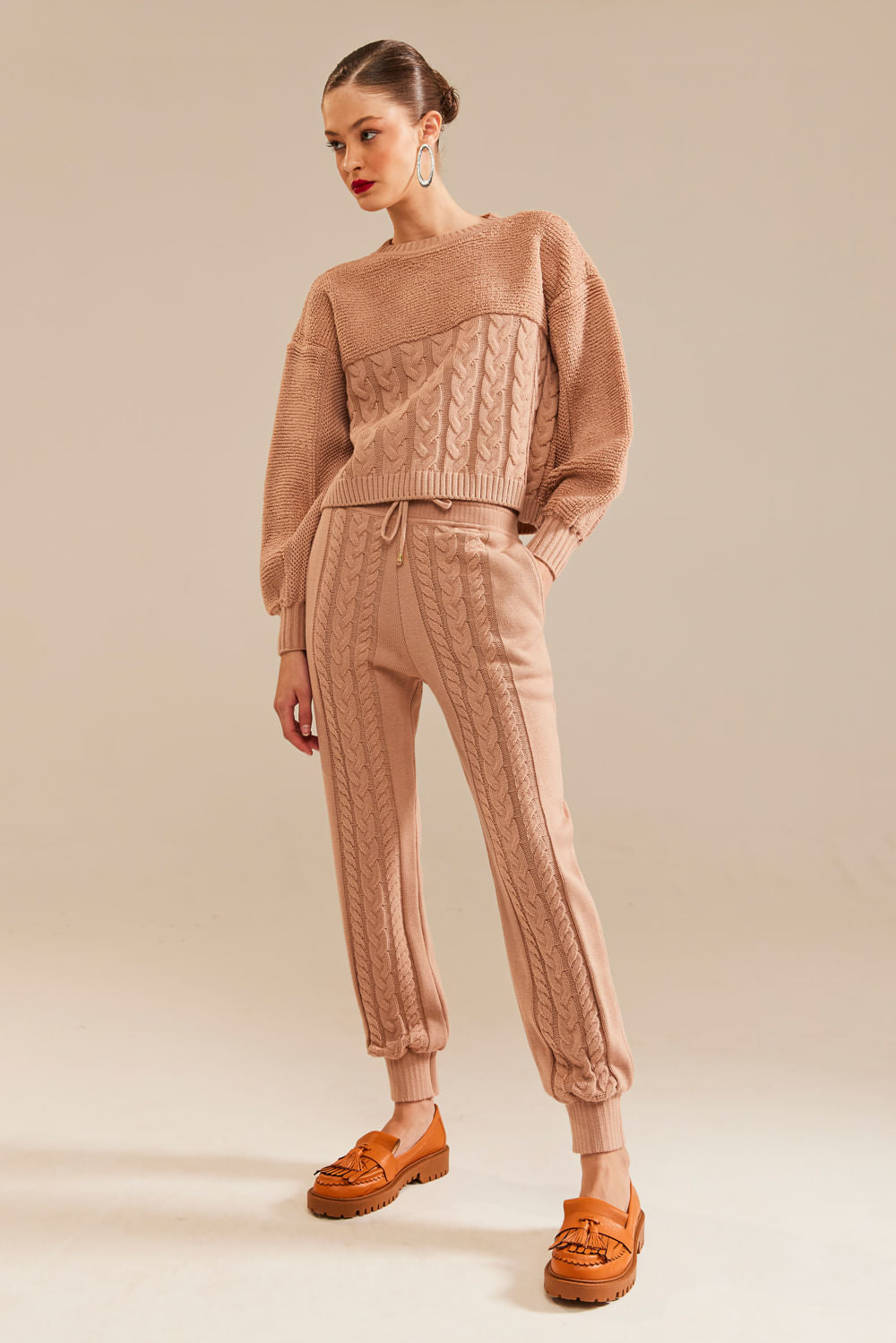 Blusa Tricot Yve Bege Macchiato