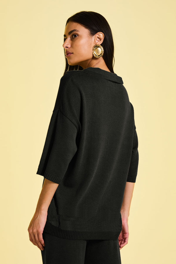 Camisa Tricot Leda Preto