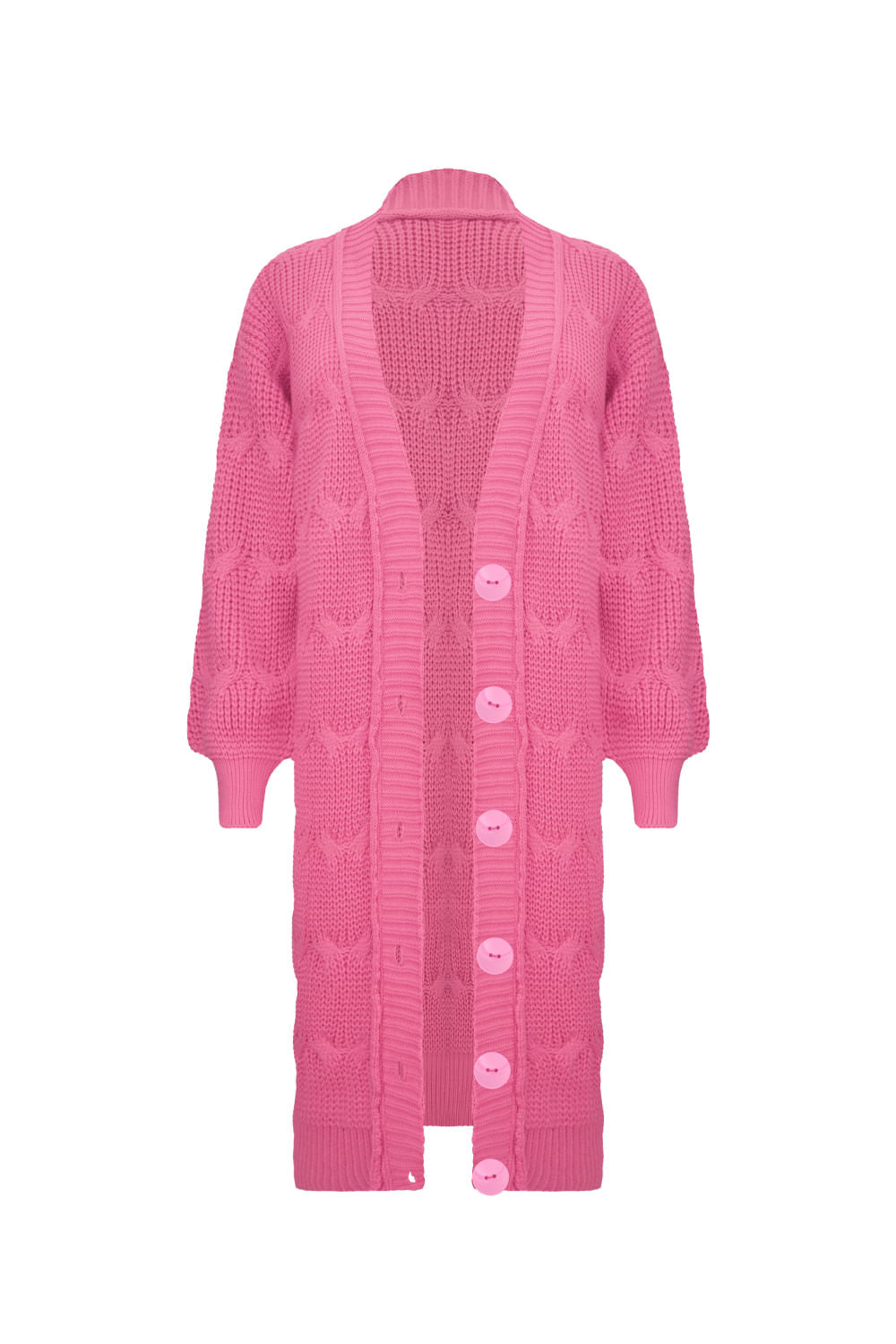 Casaco Tricot Brooke Rosa Penélope