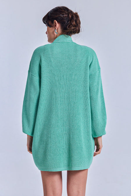 Casaco Tricot Carina Verde Jelly