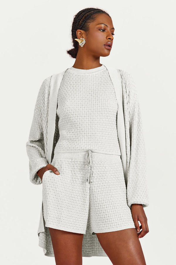 Casaco Tricot Carolina Off White