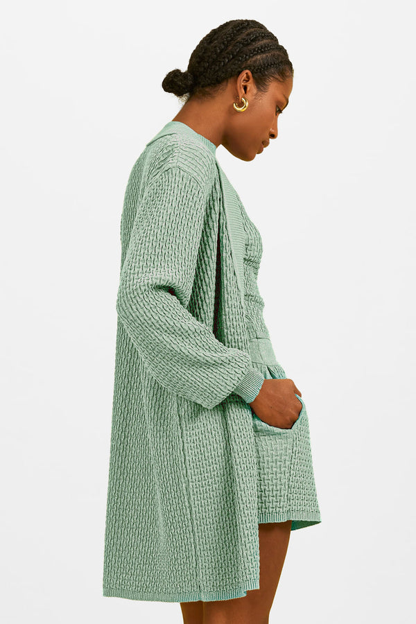 Casaco Tricot Carolina Verde Menta