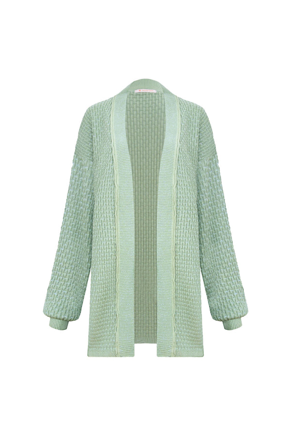 Casaco Tricot Carolina Verde Menta