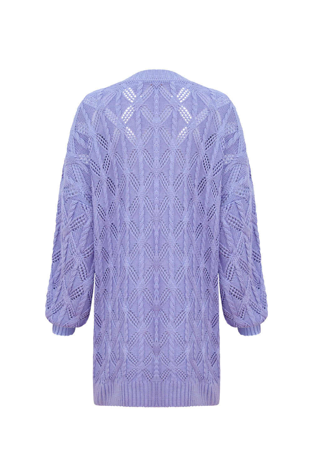Casaco Tricot Elizabeth Lilás Imperial