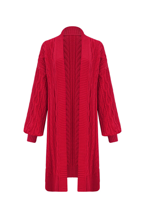 Casaco Tricot Jaqueline Vermelho