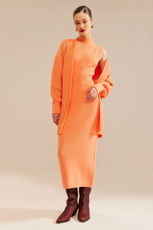 Casaco Tricot Joana Laranja Turmeric
