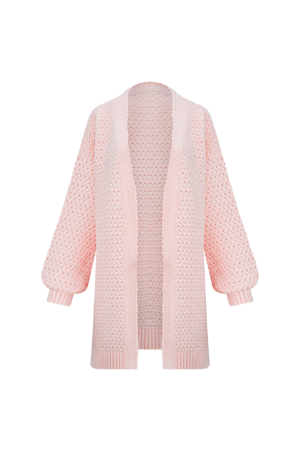 Casaco Tricot Liliane Rosa Quartzo