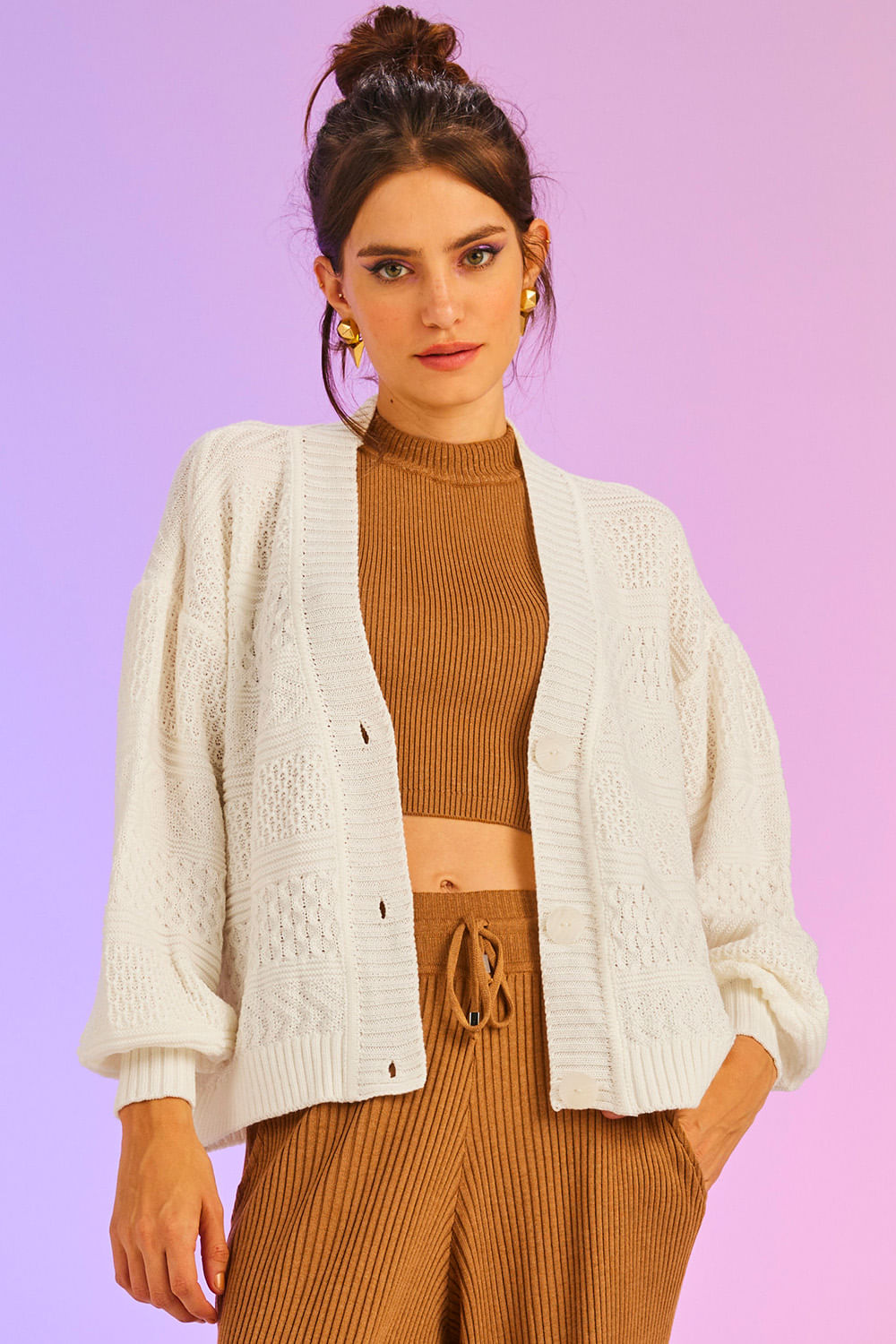 Top Tricot Vicky Caramelo