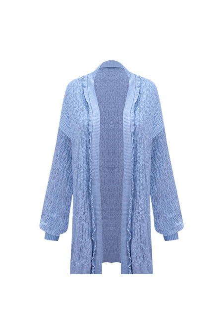 Casaco Tricot Melissa Azul