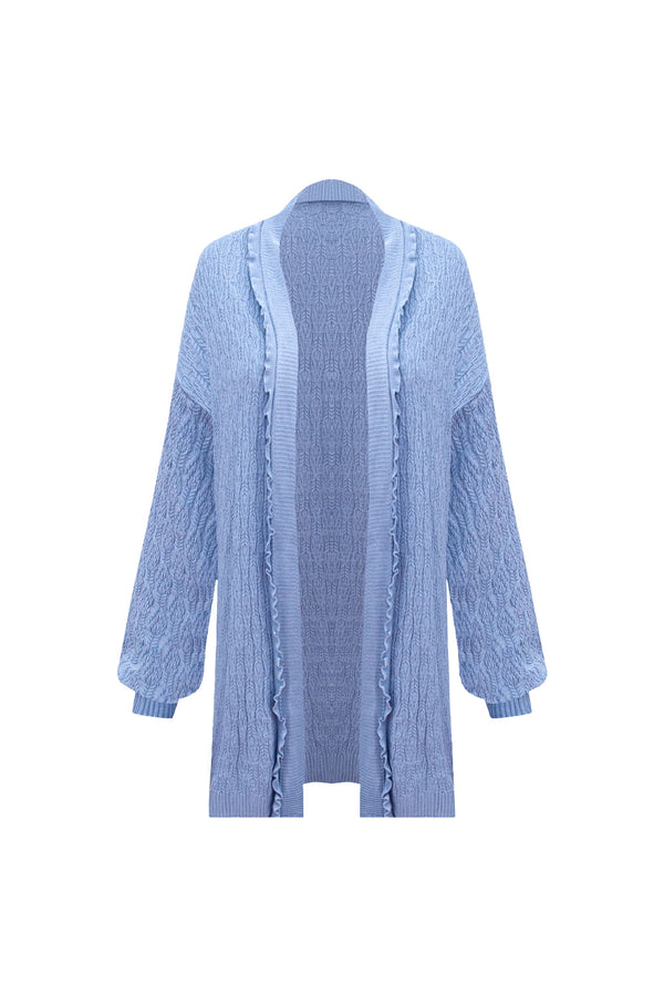 Casaco Tricot Melissa Azul