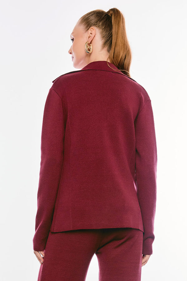 Blazer Tricot Serafine Marsala Rost