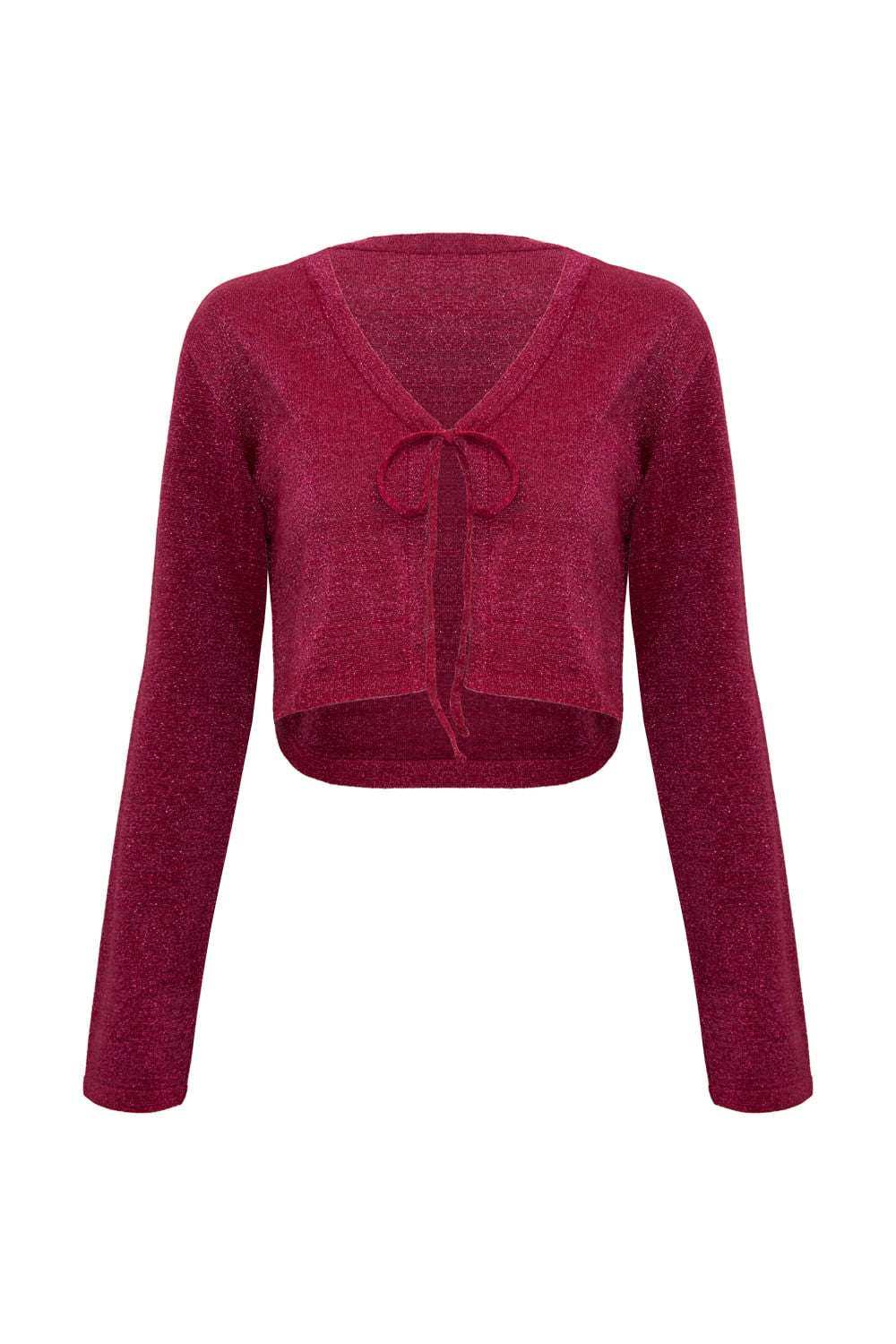 Casaco Tricot Thais Vermelho Carmesin