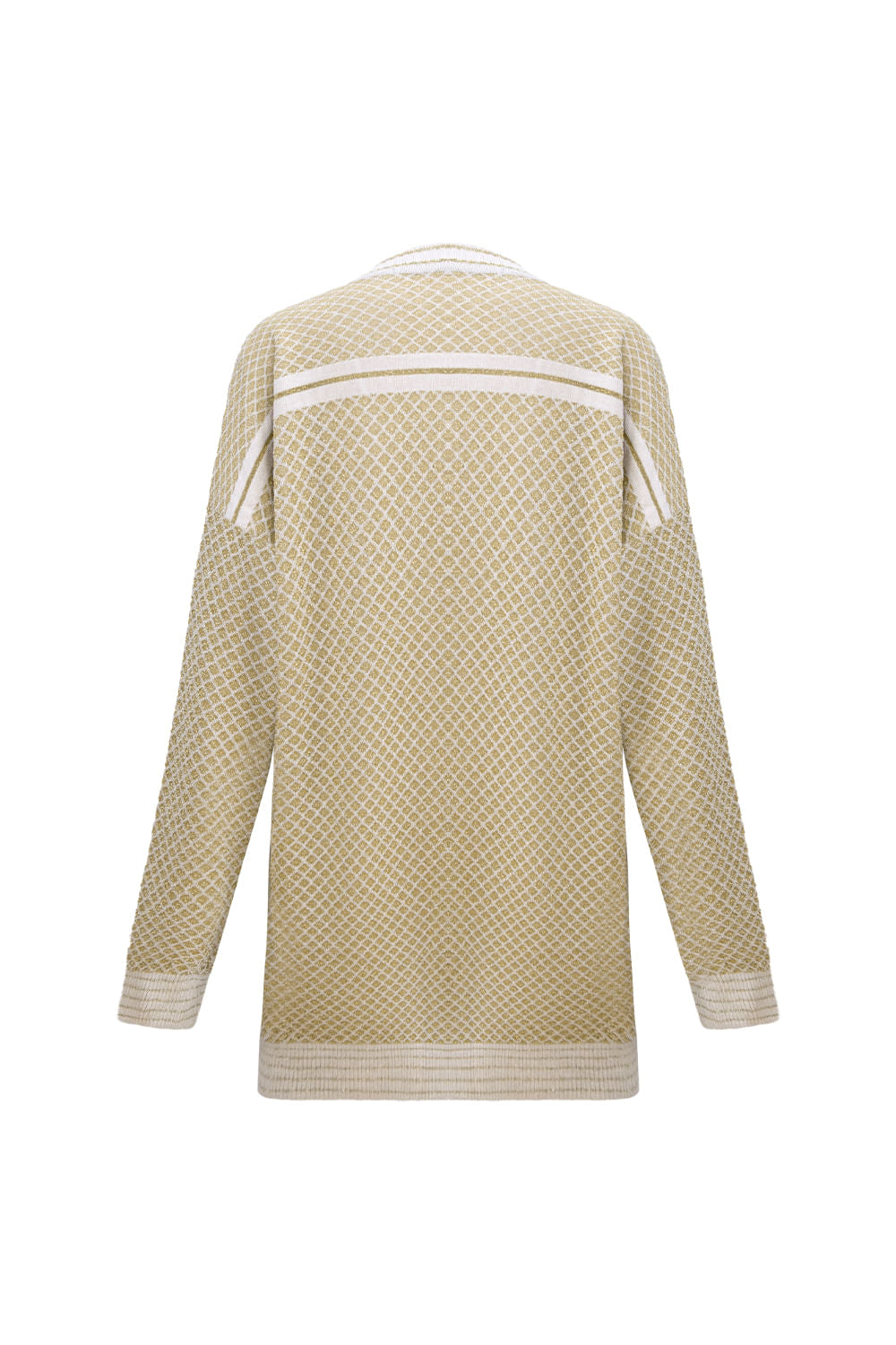 Casaco Tricot Yara Lurex Dourado