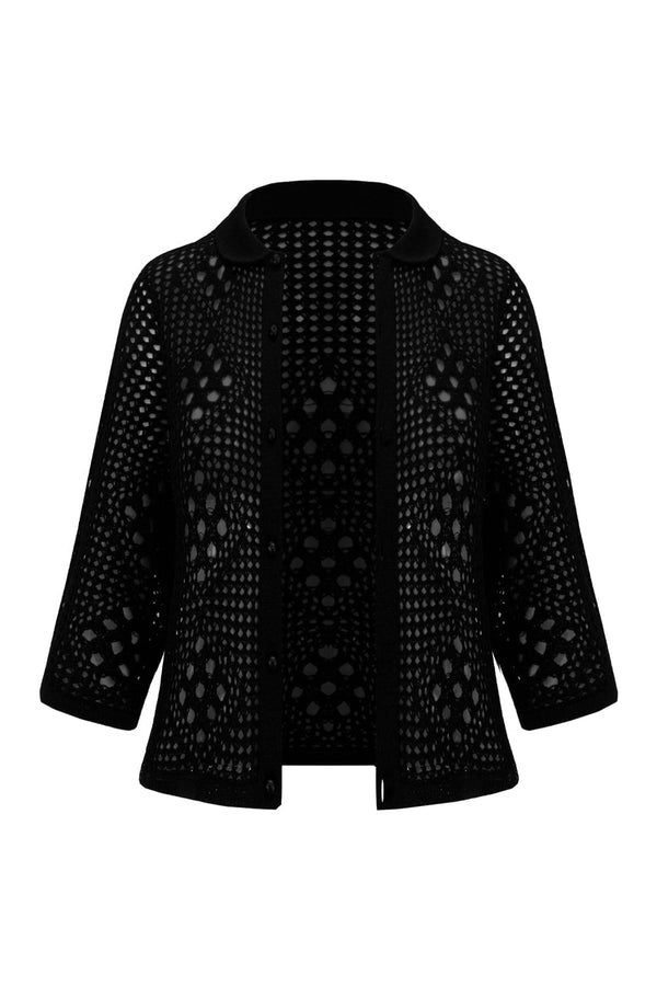 Casaco Tricot Bertha Preto
