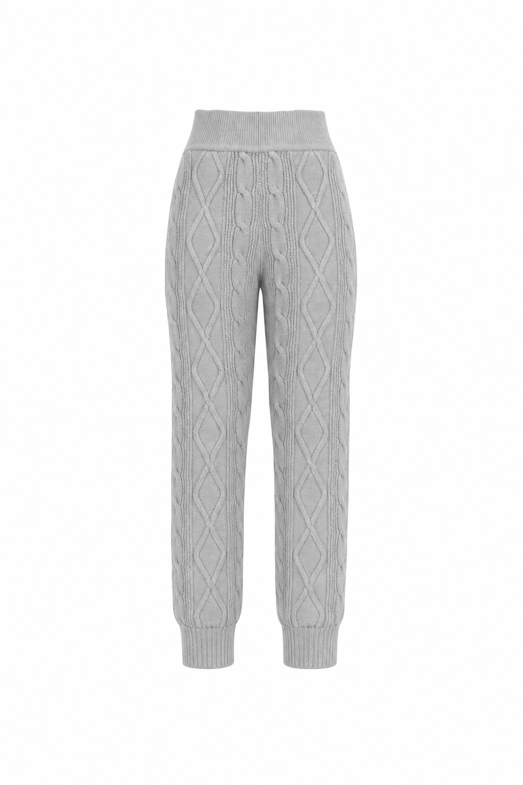 Calça Tricot Rose Cinza Mescla