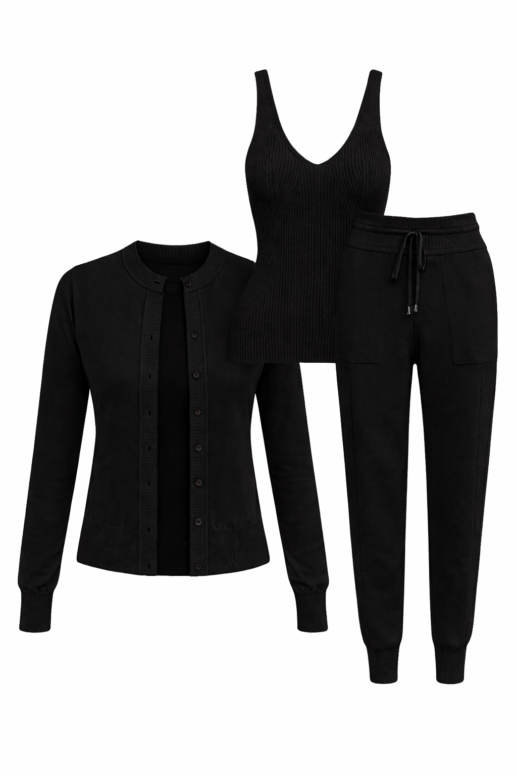 Conjunto Tricot Bia Preto