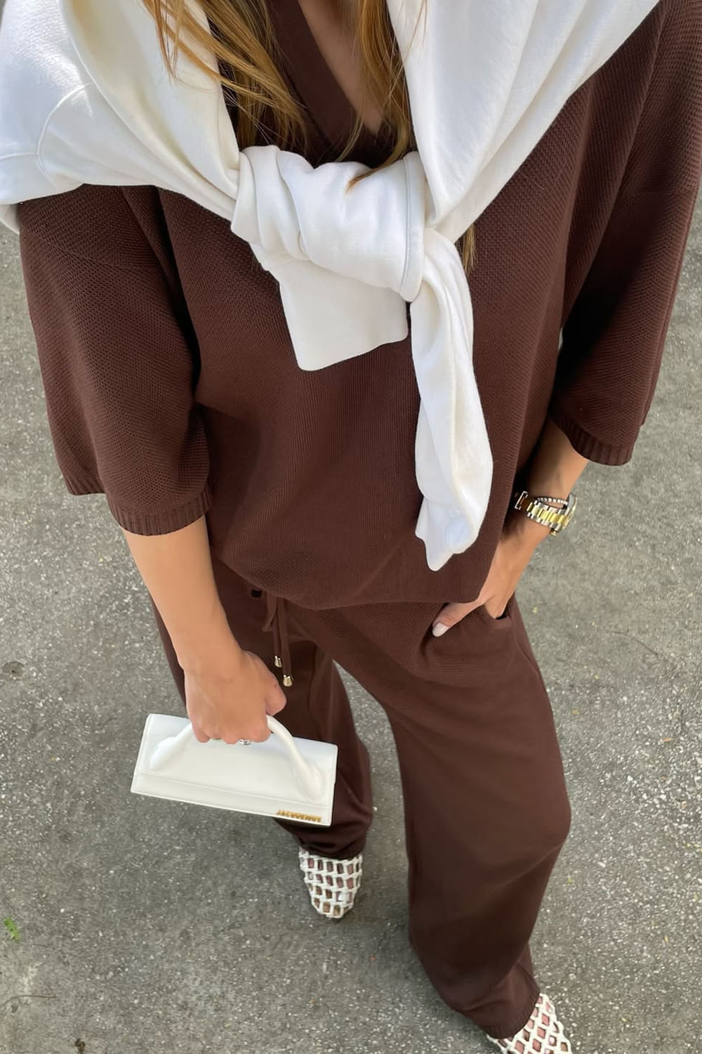 Conjunto Tricot Leda Cacau