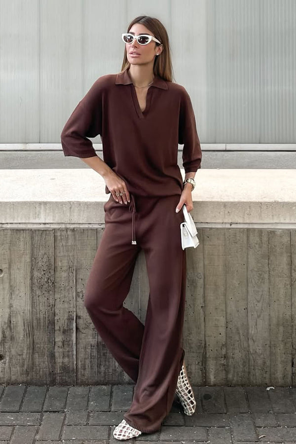 Conjunto Tricot Leda Cacau