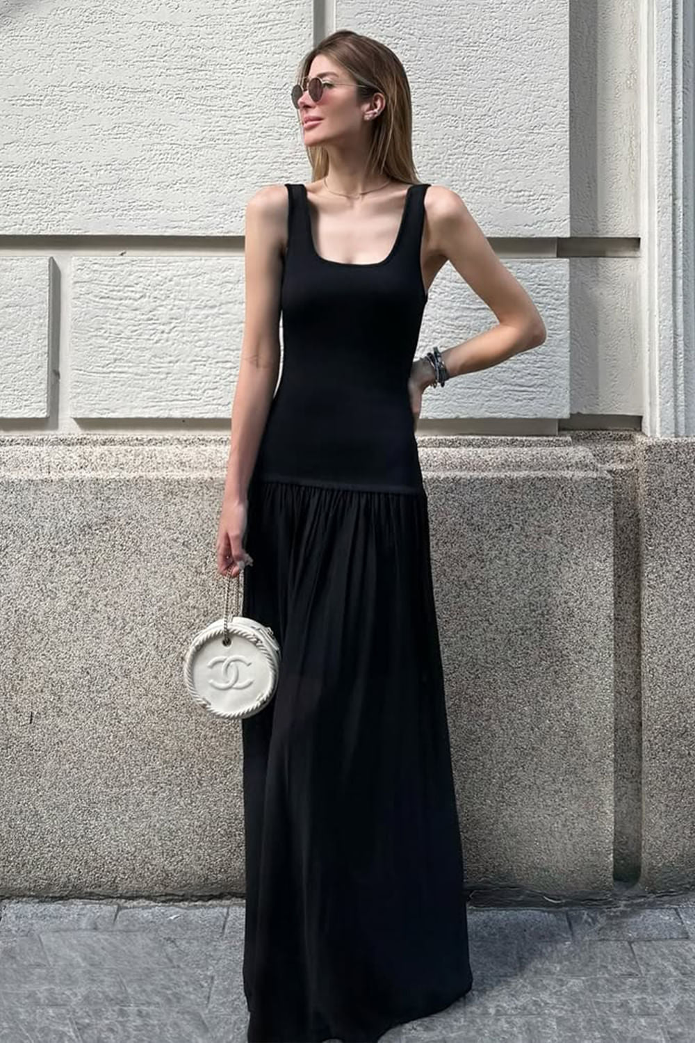 Vestido Tricot Midi Laila Preto