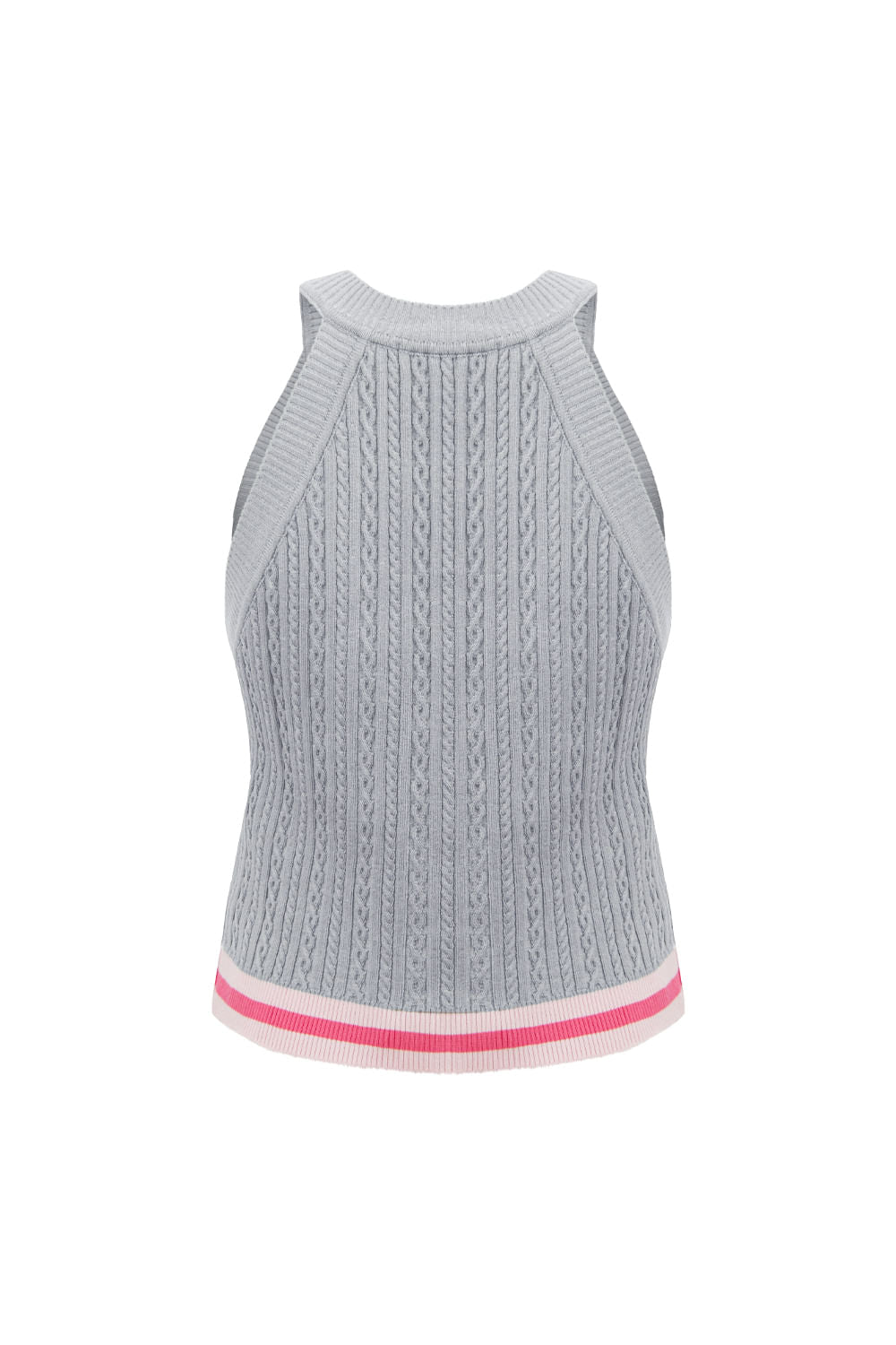 Colete Tricot Celina Cinza Claro
