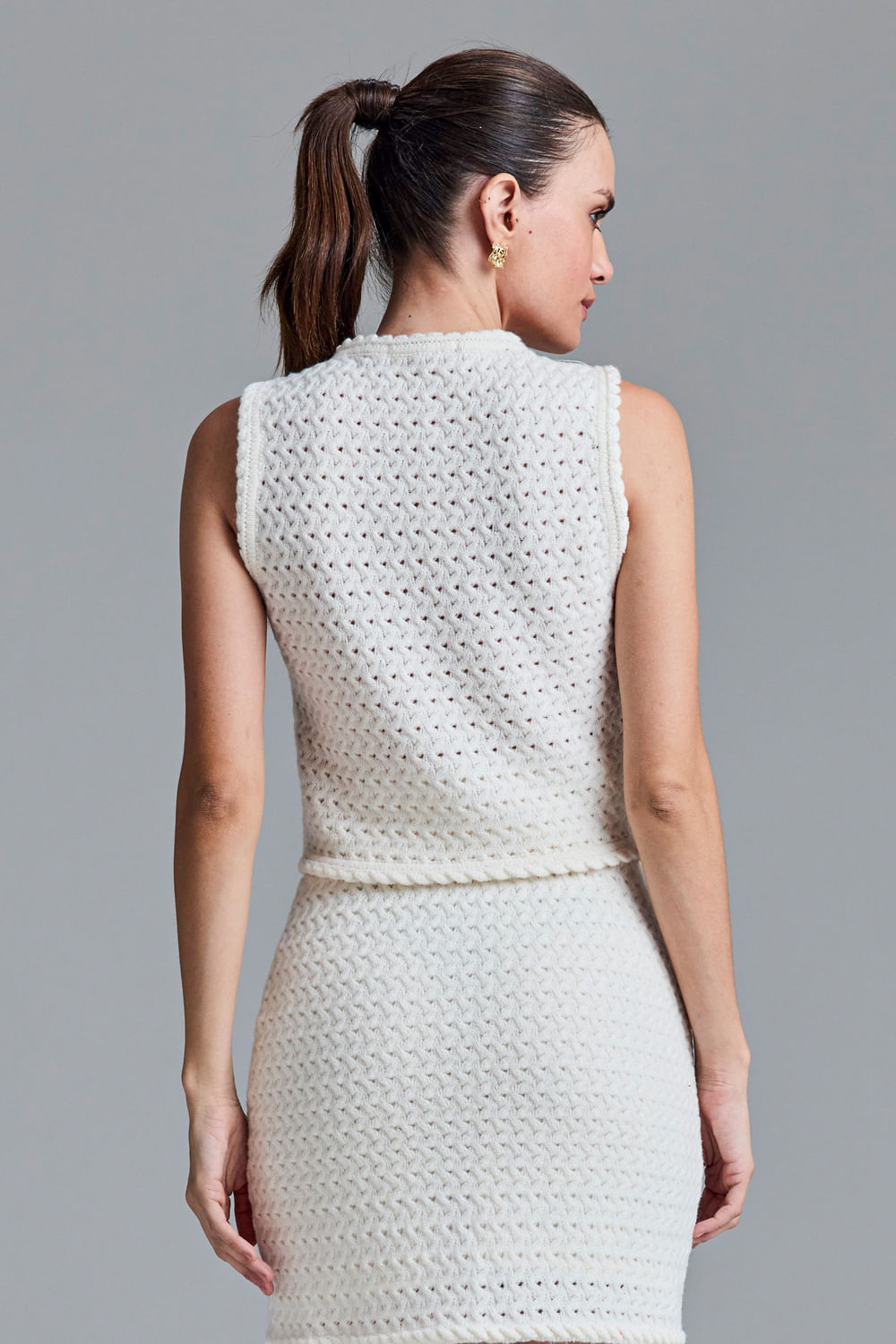 Colete Tricot Liliane Off White